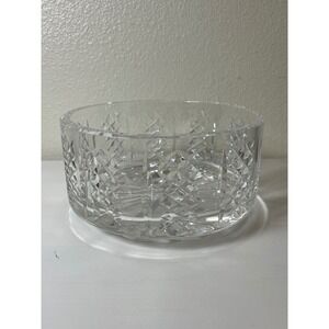 Waterford Crystal Lismore Round Serving Bowl 7in Clear Excellent Cut Glass